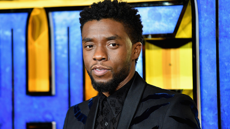 Chadwick Boseman smiling