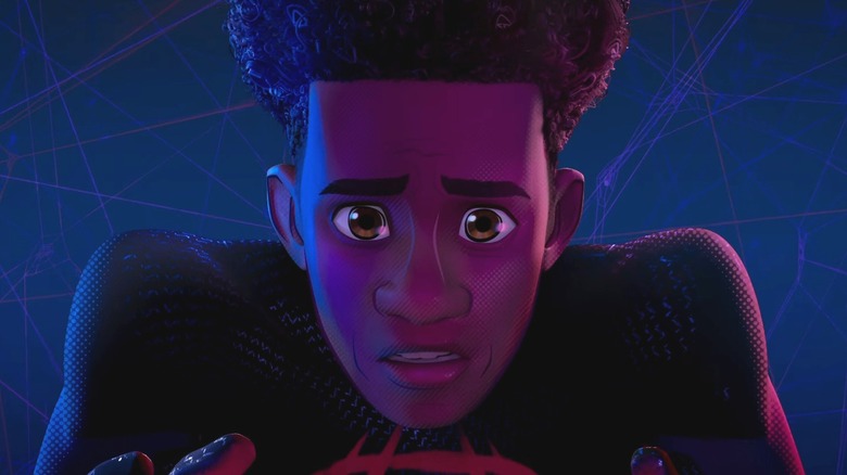 Miles Morales looking worried