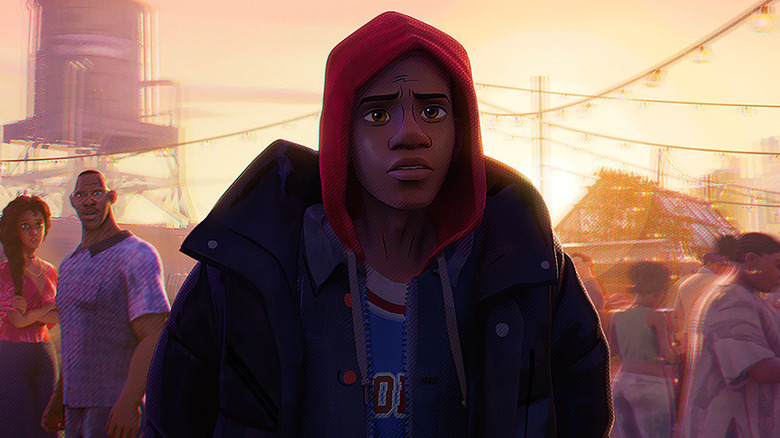 Miles Morales with hood up