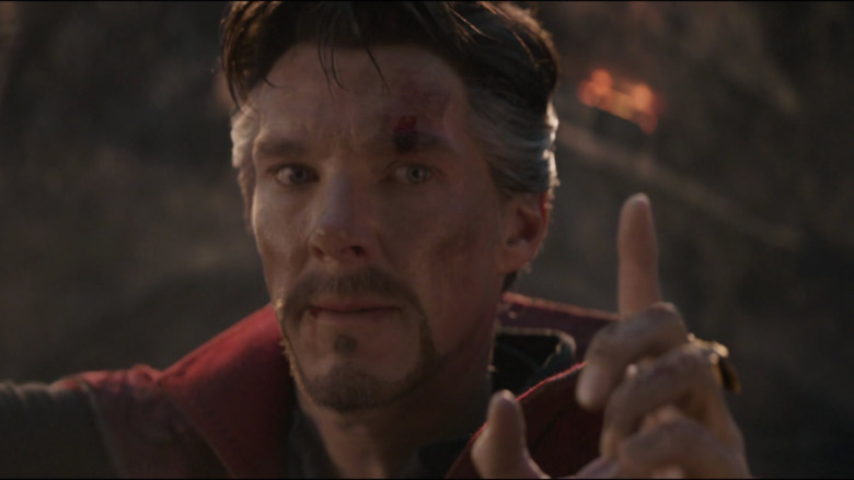 Dr. Strange raises finger