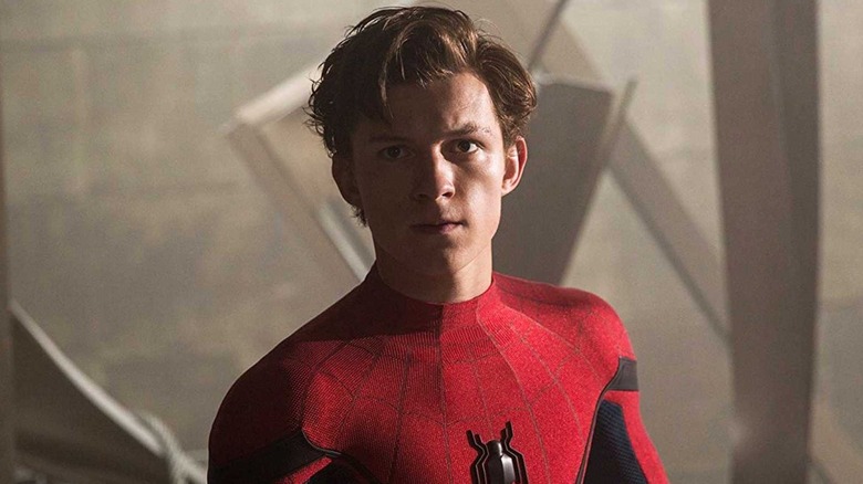 Tom Holland as Spider-Man in Avengers Infinity War