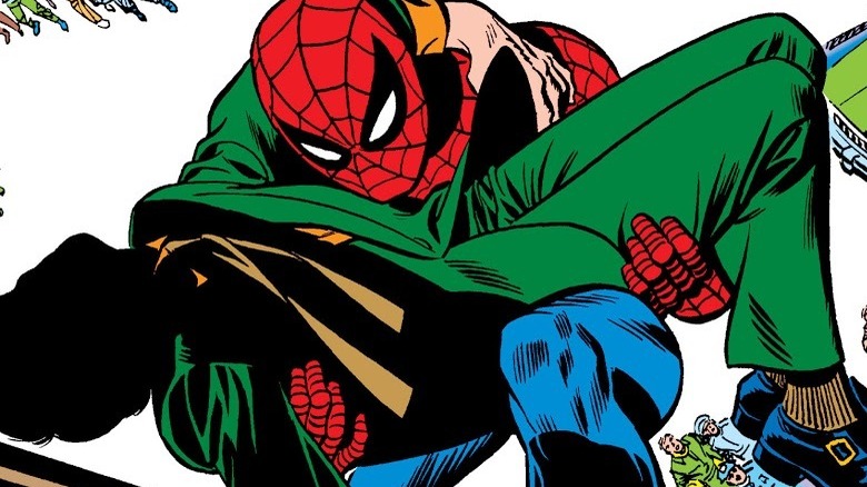 Captain Stacy dies in Spider-Man's arms