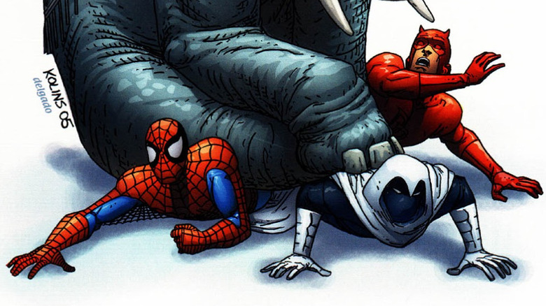 Spider-Man, Moon Knight, and Daredevil