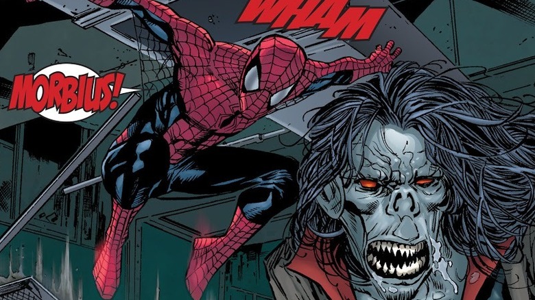 Spider-Man and Morbius in Horizon Labs