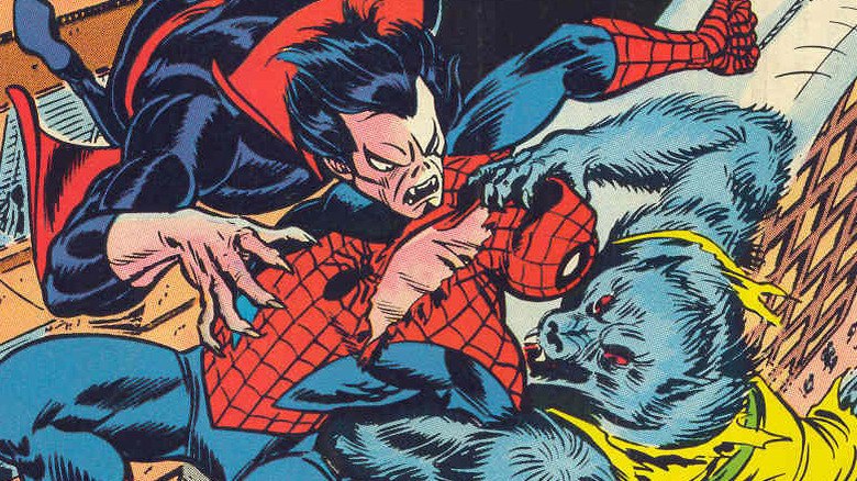 Spider-Man, Morbius, and Man-Wolf