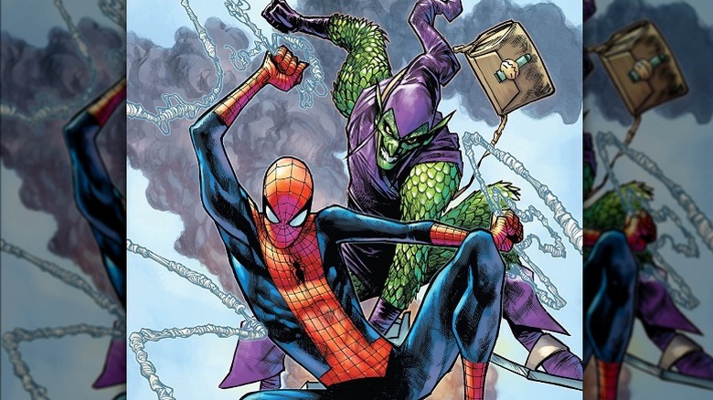 Spider-Man battles the Green Goblin