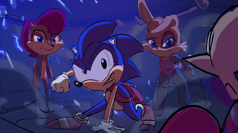 Sally, Sonic, and Bunnie