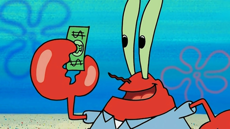 Mr. Krabs smiling