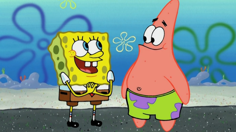 SpongeBob and Patrick talking