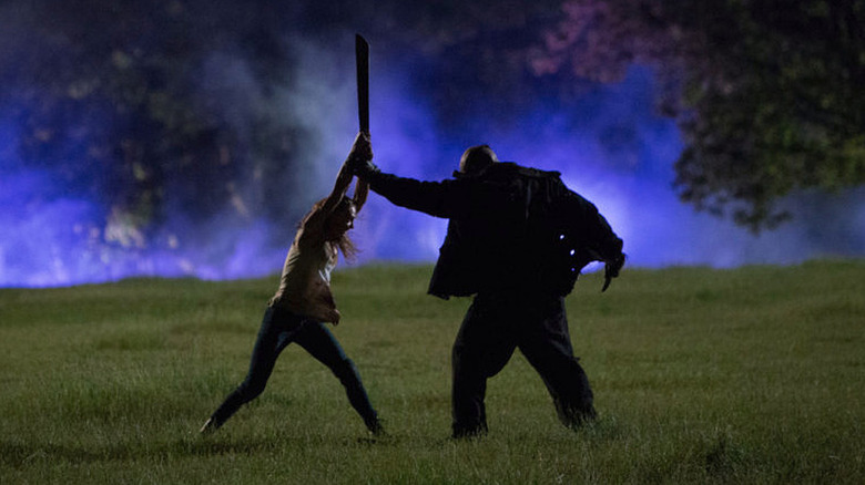 Taissa Farmiga fights masked killer