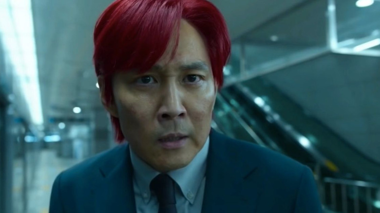 Gi-hun with red hair