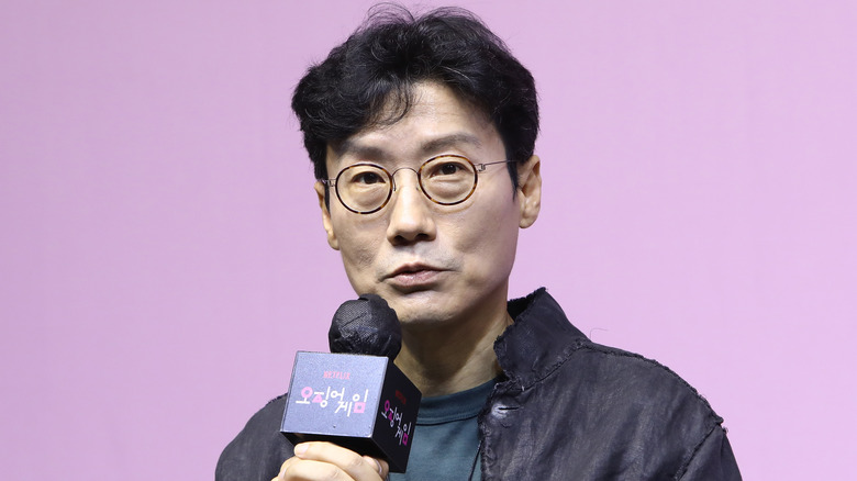 Hwang Dong-hyuk answers questions