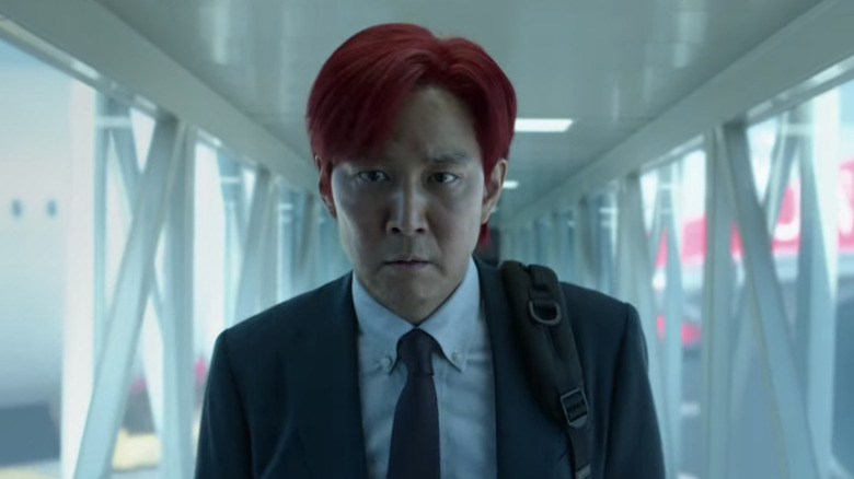 Gi-hun with red hair 