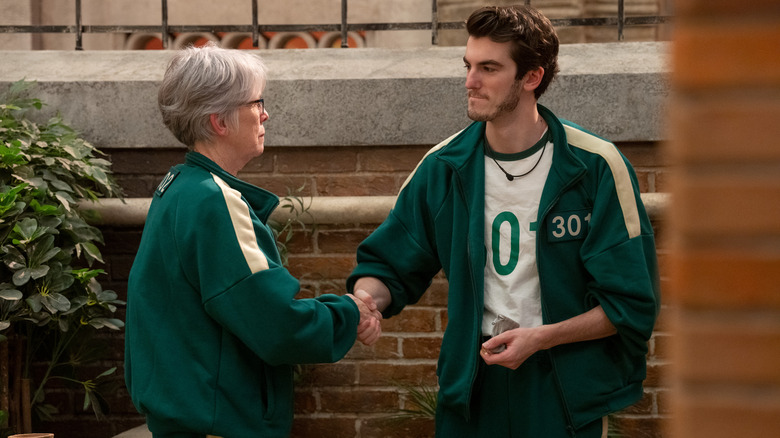 Trey and LeeAnn shaking hands