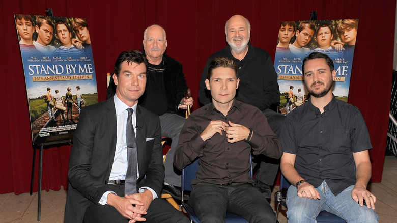 Rob Reiner and the cast of Stand By Me