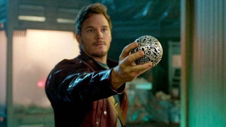 Star-Lord holds the Orb