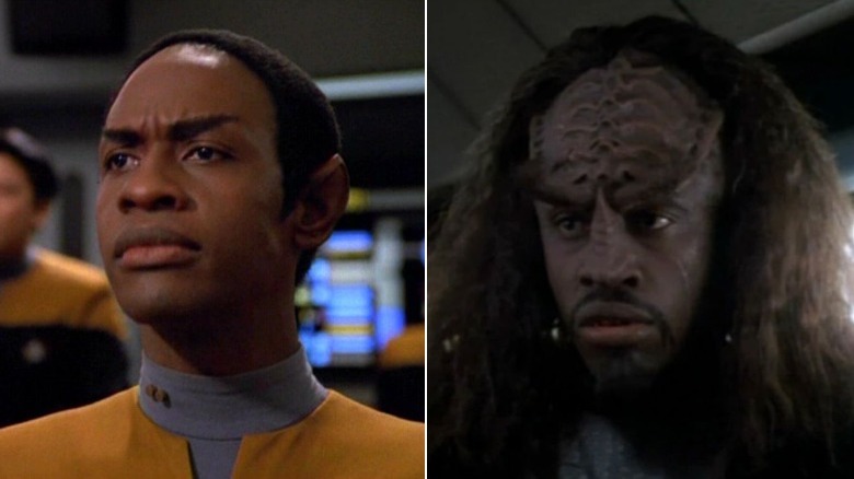 Tuvok and a Klingon