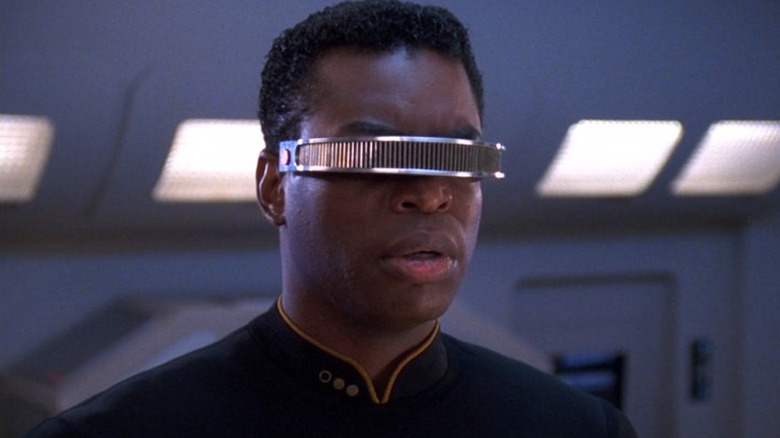 Geordi La Forge talking