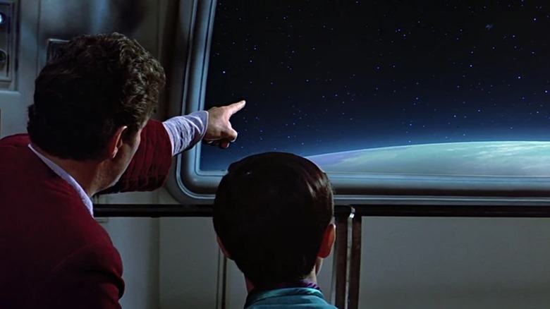 Kirk points out a cloaked ship