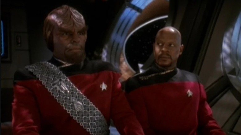 Worf and Sisko.