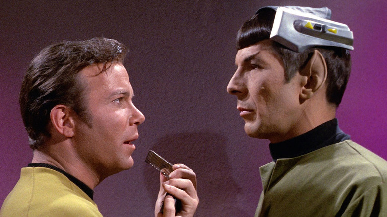 Kirk shocked by brainless Spock