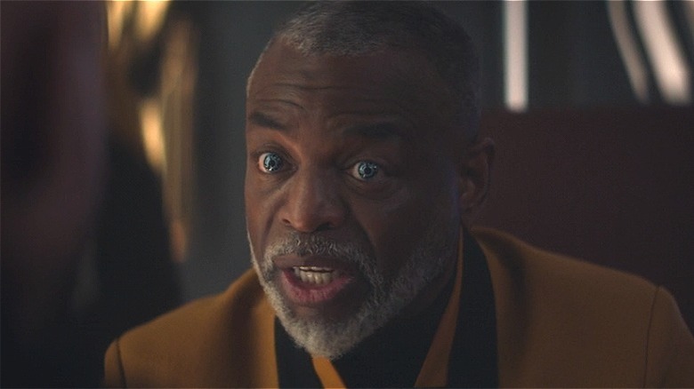 Geordi is shocked by Picard 