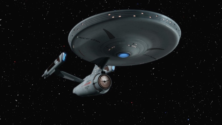 USS Enterprise in space