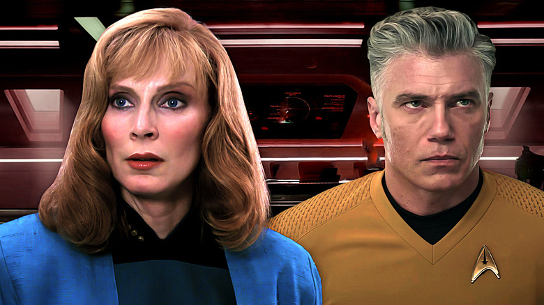 Dr. Crusher and Captain Pike