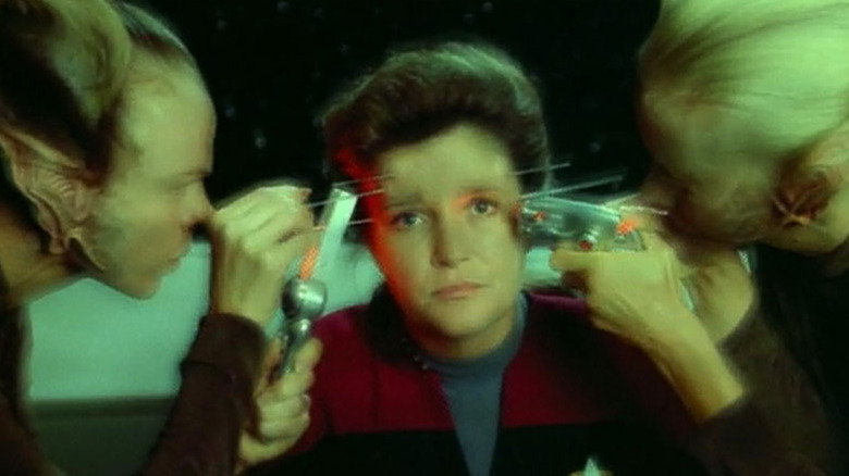 Janeway being experimented on