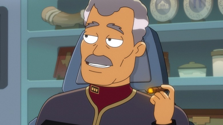 Vice Admiral Buenamigo holds cigar