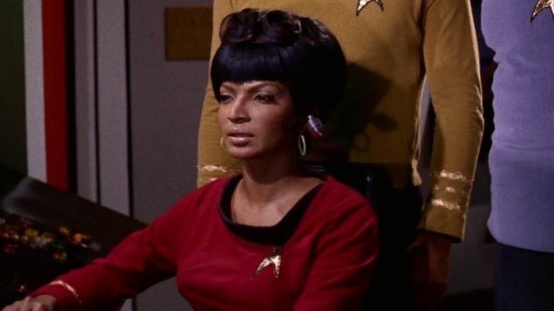 Uhura runs the comms