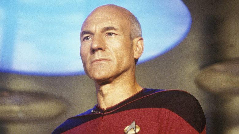 Jean-Luc Picard looking serious