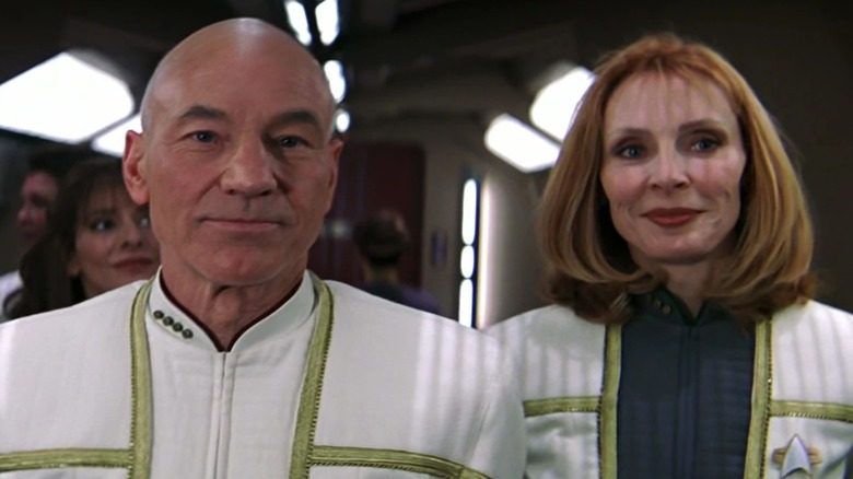 Picard and Crusher in Enterprise-E