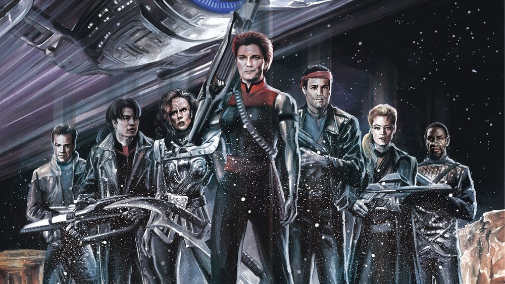 The Mirror Universe Voyager crew