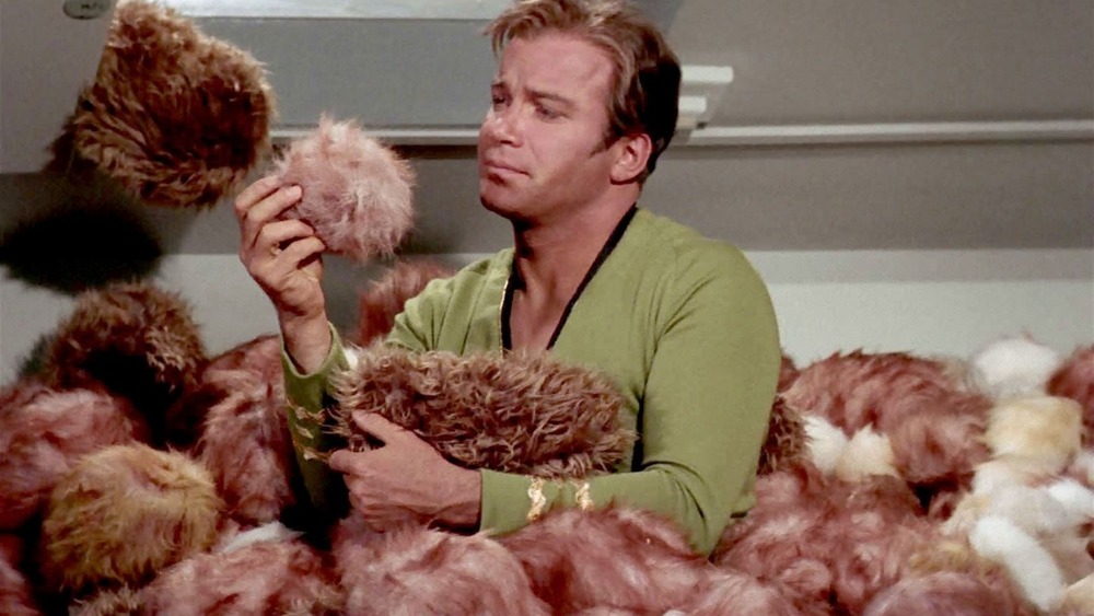 Kirk buried in tribbles