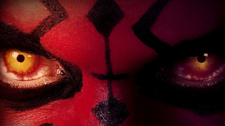 Darth Maul close up of eyes