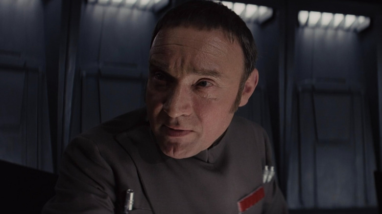 General Tagge looks worried in "Star Wars" (1977)