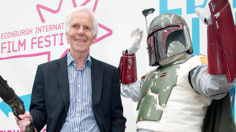 Jeremy Bulloch with a Boba Fett cosplayer