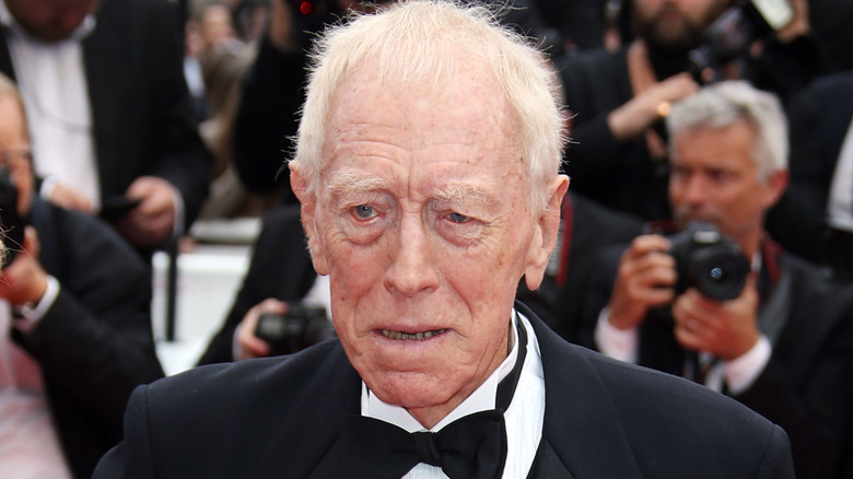 Max von Sydow appears at the Cannes Film Festival