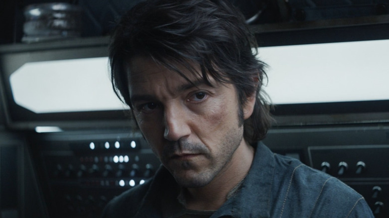 Cassian Andor looking serious