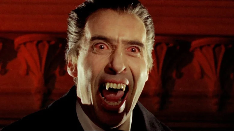 Dracula baring fangs