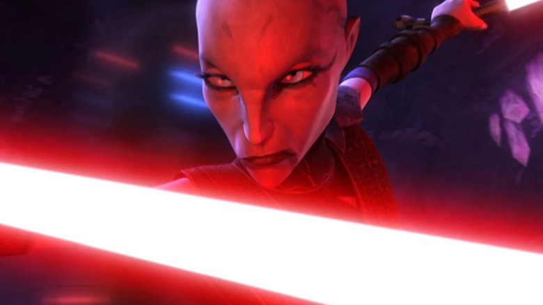 Asajj Ventress smirking