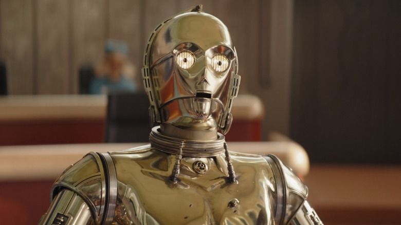 C-3PO looking worried