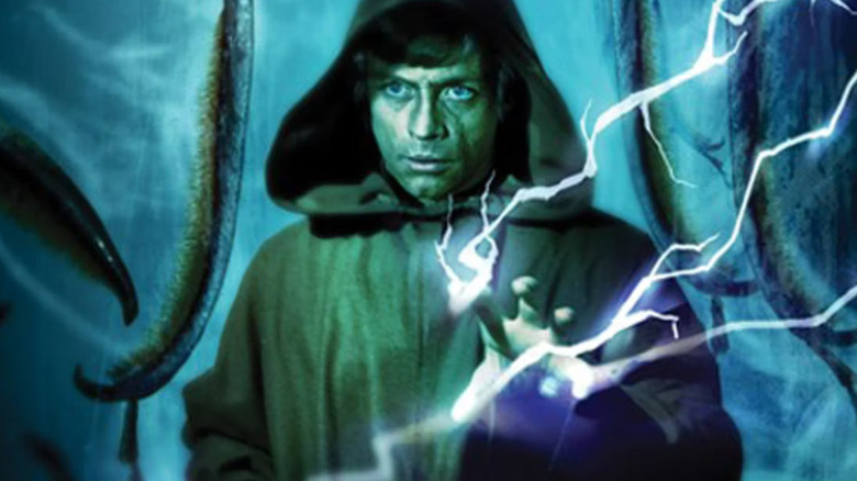 Luke Skywalker using Force lightning