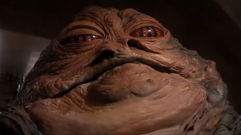 Jabba the Hutt smirking