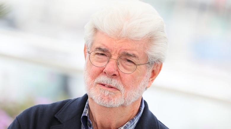 George Lucas wearing glasses