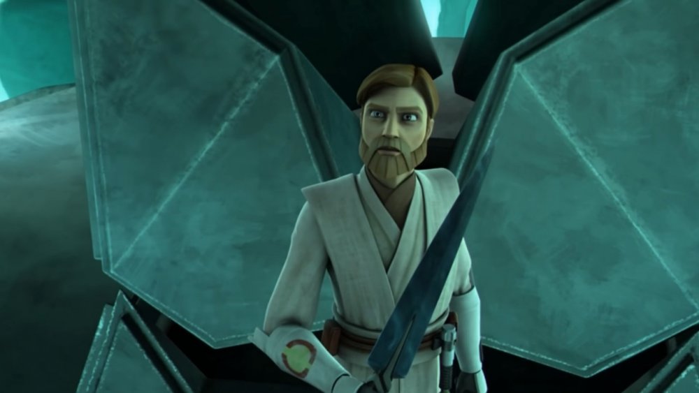 Obi-Wan Kenobi wielding The Dagger of Mortis in Star Wars: The Clone Wars