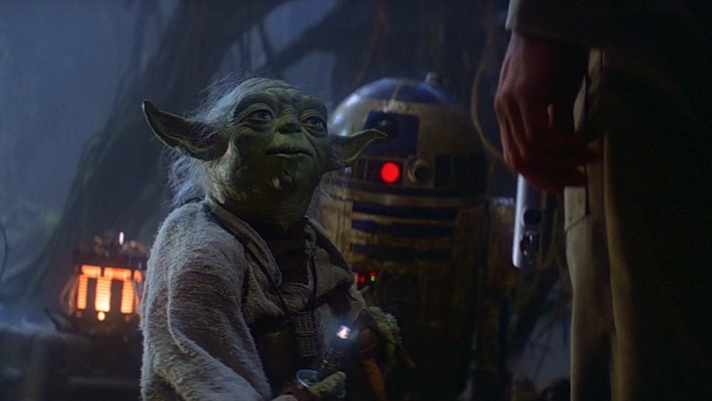 Yoda and R2-D2 in The Empire Strikes Back