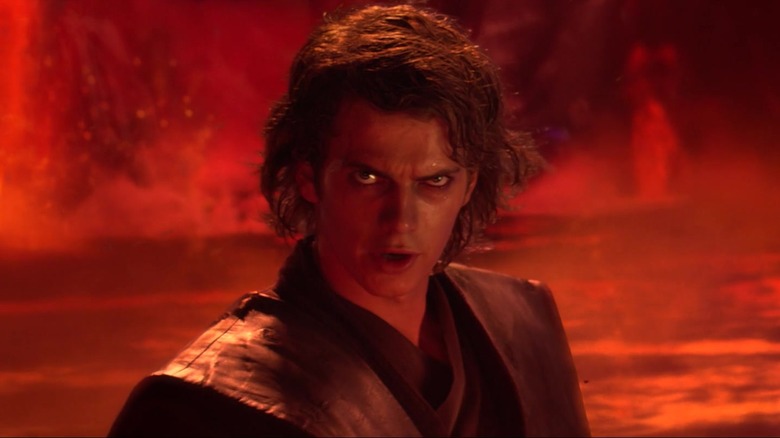 Anakin in front of lava