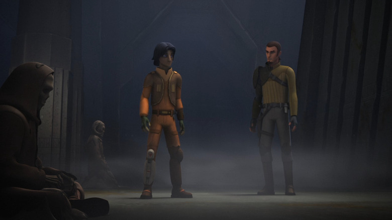 Ezra Bridger and Kanan Jarrus on Star Wars Rebels